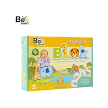Bee Smart Doğal Ahşap Hayvan Blokları Eğitici Denge Oyunu