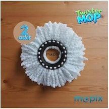 360 Twister Mop 2'lı 2adet Açık Gri