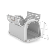 Imac - 863 - Lınus Cabrıo Üstü Açılır Evcil Hayvan Tma Çantası - Glblseme - Gri 52,5x32x34,5cm