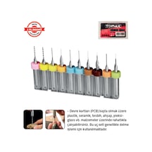 Tomax Mikro Matkap Ucu Set 10 Lu 0,3 - 1,2 Mm