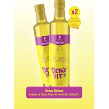 Bab-ı Şifa Detoxfit 500ml 2'li Paket Ananas, Yeşil Çay Ve Kaktüs Özlü Doğal Sirkesi