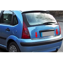 Citroen C3 Formlu Krom Bagaj Alt Çıta 2002-2009 Arası N11.641