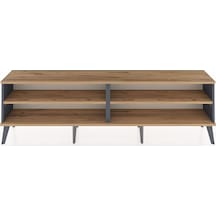 Arges Tv Ünitesi 2 Raflı 176x30x51 Antrasit-çam/çam Atlas Çam/atlas Çam