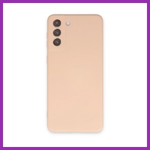 Bezos Samsung Galaxy S21 Kılıf Nano İçi Kadife Silikon - Pudra Bty