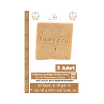 100% Güzel Kokulu El Yüz Saç Vücut Cilt Onaran Kolajen Etkili Yılan Yağı Otu Bitkisel Sabun 3 Adet Karışık
