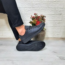 Bestof 041 Siyah-siyah Sneaker Düz Taban Spor Ayakkabı 001