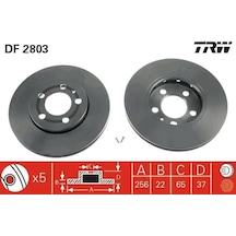 Seat Ibiza 4 Fren Diski On 2009-2018 Trw Df2803 2adettir