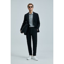 Lufian Asel Spor Erkek Blazer Ceket Slim Fit Siyah Siyah 111140170100100 Siyah