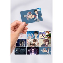 Parasyte Kiseijuu Kart Kaplama Sticker 8 Adet Çok Renkli