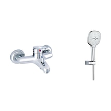Gms Nrn103 Narin Mix Banyo Bataryası + Ürgüp Yst511 Duş Seti Krom