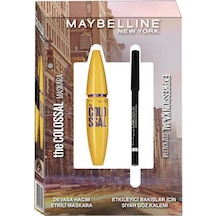 Maybelline New York The Colossal Go Extreme Maskara + Expression Linerefine Kajal Göz Kalemi