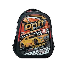 Muggle Okul Çantası Drift Car Siyah Mu-9475 Çok Renkli