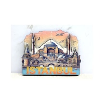 Ahşap İstanbul Temalı Magnet 03347508