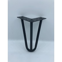 Karakoçaksesuar Metal, 3 Mil 15x10x10 Siyah Koltuk, Mobilya Ayağı (4 Adet)