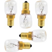 Universal Ankastre Fırın 15 Watt Gün Işığı 300° Halojen Ampül 5Pc - 520403166