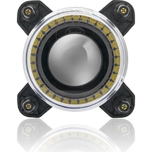 Sanel 12v-24v Led Far Mercekli Kısa Hüzme Gündüz Sürüş Ledli Yuvarlak 90 110 Mm