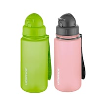 Uzspace 2'li Pipetli Tritan Matara Seti 400 Ml Fiftyfifty -3024seta Yeşil - Pudra
