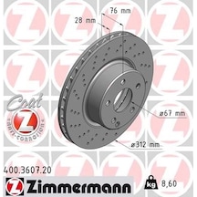 Zımmermann Fren Dıskı On Mercedes S-class W220 C215 400.3607.20 A2204210912