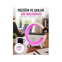Yeni Nesil Bluetooth Hoparlör Speaker 5.0 Taşınabilir G Şeklinde Powerbankli Yeni Nesil Renkli