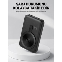 Shnstore Lcd Ekranlı Kablosuz Powerbank Type C Ve Usb Çıkışlı Yeni Nesil Shntknd0720 Çok Renkli