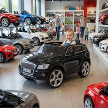 437 Q-suv Akülü Araba Jeep 12v Uzaktan Kumandalı Audi Babyhope Siyah