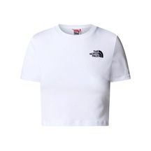 The North Face W S/s Essential Cropped Slim Tee Kadın Beyaz T-shirt Beyaz