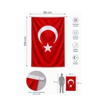 Türk Bayrağı 80x120 Cm Raşel Kumaş Gönder Bayrak 80 x 120 CM
