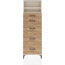 Arges Dolap 2 Raflı 5 Çekmeceli 60x30x182 Aytaşı-çam Aytaşı