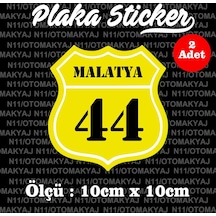 44 Malatya İl Şehir Plaka Sticker Futbol Spor Kulüb