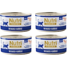 Nutri Feline Ton Balıklı Ve Karidesli Jöleli Tahılsız Yetişkin Kedi Konservesi 70 G X 4 Adet