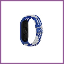 Bezos Mi Band 4 Uyumlu Star Kordon - Mavi-beyaz Rengaren