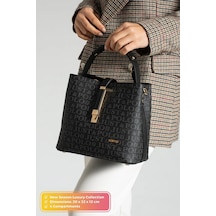 Just Polo Kadın Günlük Kullanıma Uygun Şık El Ve Omuz Çantası Shoulder Bag Siyah