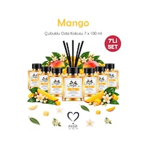Rosie Mango 7'li Çubuklu Oda Kokusu Seti 7 X 100 Ml Canlı Ve Tropikal Koku