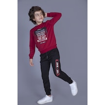 Toontoy Kids Toontoy Erkek Çocuk Realistic Baskılı Takım Bordo