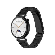 Huawei Gt4 18mm Uyumlu Krd-04 Metal Ogaa Kordon-siyah