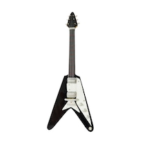 El Yapımı 1/4 Ölçek Minyatür Elektro Gitar Gibson Flying V Black