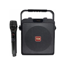 Ten,6,5'' 70w Taşınabilir Rehber Anfi + Kablosuz El Mikrofonlu Bluetooth Lu Mevlüt Ve Organizasyon Ses Sistemi