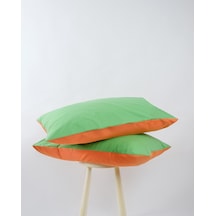 Cozy Home Popping Colors Yastık Kılıfı Venus Turuncu-yeşil 50x70 Turuncu