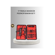 Şık Kutu Tasarımlı 17 Parça Manikür Pedikür Seti Dayanıklı Ve Hijyenik