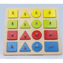 Geometrik Şekiller Puzzle 16 Parça