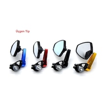 Gidon Ayna Seti Renkli Tüm Motorlara Uyumlu Mavi Ca... 506599987 - Oval-sarı Gold Motoparax Renk : Oval-sarı Gold