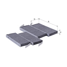 Fil Filtre HCK 7223-2 Latitude Karbonlu Polen Filtresi
