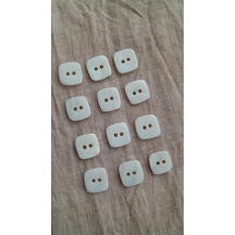 Doğal Trokas Hakiki İnci Midye Kabugu Düğme -18 Mm 10 Adet