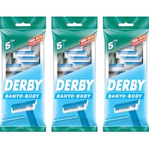 Derby Banyo 5 Li Poşet Tıraş Bıçağı X 3 Adet