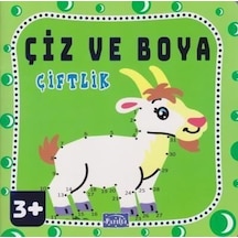 Çiz ve Boya - Çiftlik- Parıltı Yayınları