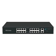 Ods 16port +2 Uplınk 200w Full Poe 08ods-16p2u1s-200 10/100 1x Sfp Yönetilemez Switch