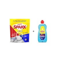 Asperox Sparx Bulaşık Makinesi Tableti 30'lu + Parlatıcı 400 ML