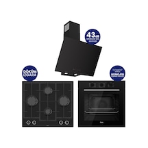 Chef Edition Turbolu Siyah 3'lü  QBL62CS-LN385-D077SA Ankastre Set