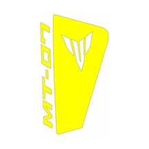 Yamaha Mt07 2014 - 2017 Uyumlu Sarı Siperlik Sticker Set Standart
