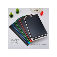 10 Adet Grafik Dijital Kalemli Lcd Çizim Tableti Çocuk Yazı Tahtası 8.5 Inc Ssayazı2800066, One Size